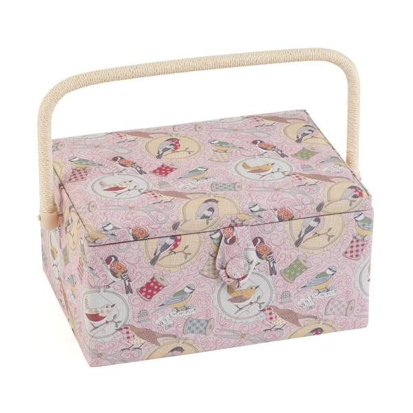 Hobby Gift Medium Sewing Craft Hobby Storage Box, Birds on