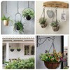 Black Chain for Hanging Plants, 6 PCS Small Chain for