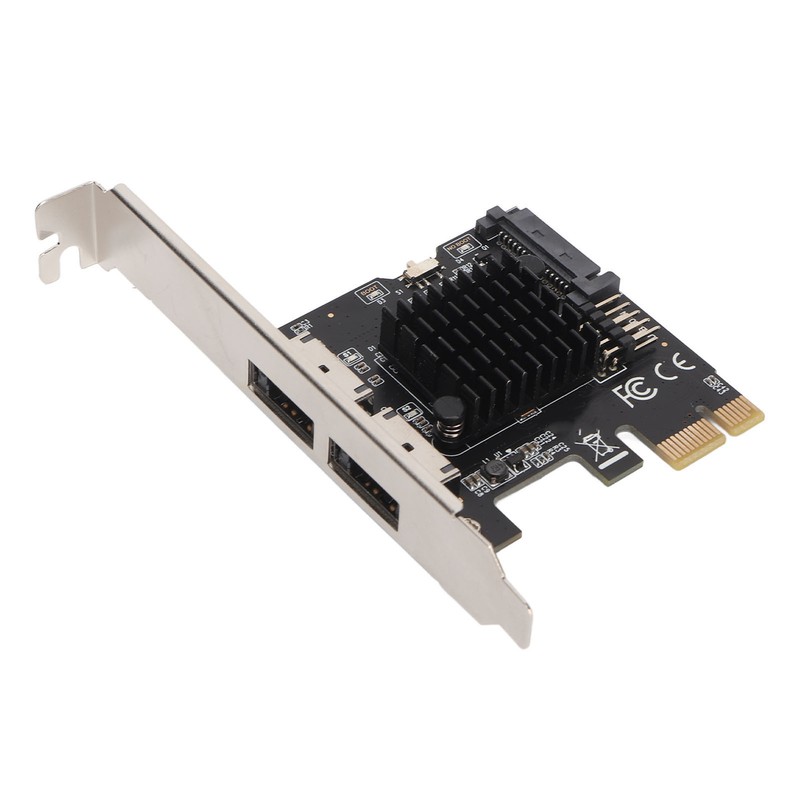PCIE to Power ESATA Expansion Card 2 Port 6.0Gbps Support