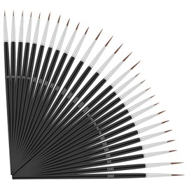 Tiny Detail Paint Brushes, 30PCS Miniature Fine Detail Paint Brushes for Miniature Model Crafts Watercolor