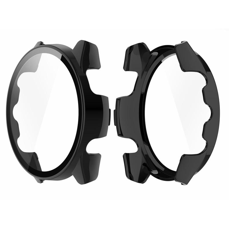 For Garmin Forerunner 165 Case, SHEAWA Cover PC+Tempered Glass Film