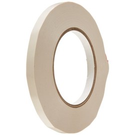 Aviditi Bag Sealing Tape, 3/8" x 180 yds., 2.4 Mil Thick, White, for Party Favors, Gift Bags, Packaging and More (Case of 16 Rolls)