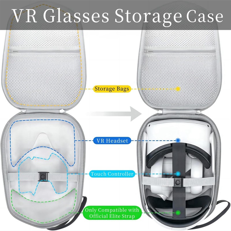Estuche de Transporte VR para Accesorios 2, Estuche de Viaje