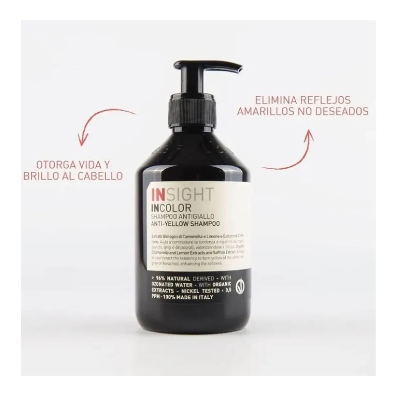 Insight Incolor Shampoo Anti-amarillo 400ml Anti-yellow