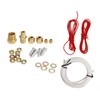 52mm Car Triple Gauge Kit White Dial 12V Oil Pressure