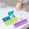 Pill Box 7 Days Small, Pack of 4 Weekly Dispensers