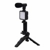 Tripod selfie stick with Bluetooth remote control function with Light