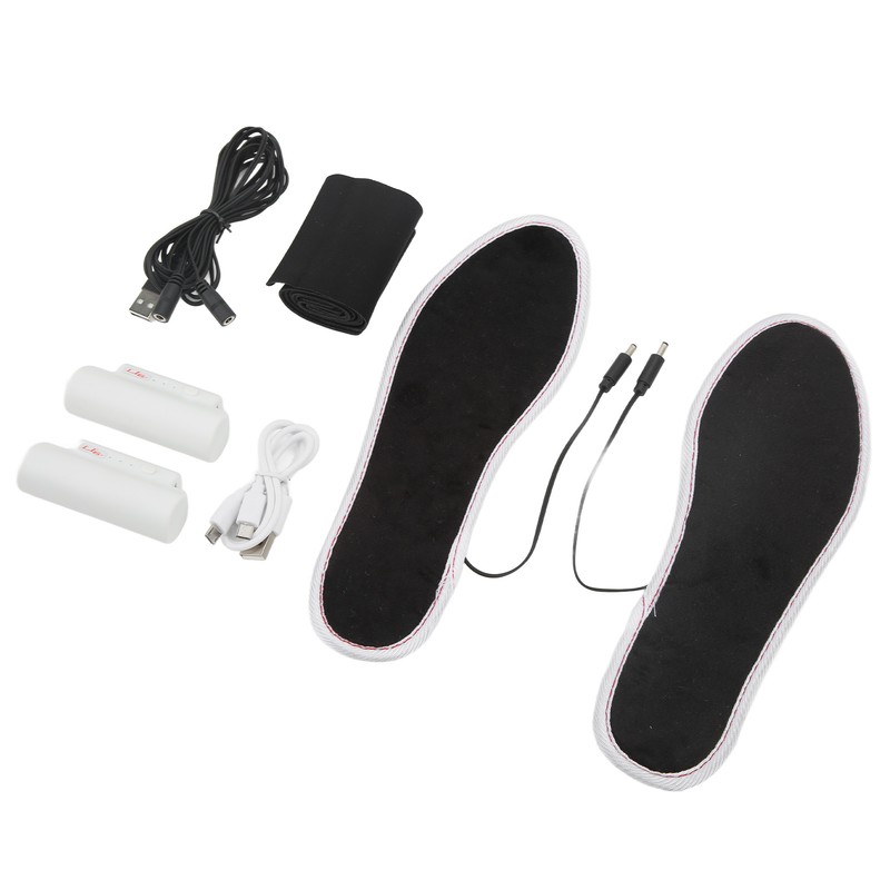 2Pcs Electric Heated Insoles Smart 3 Gears Temperature Adjustment Warm