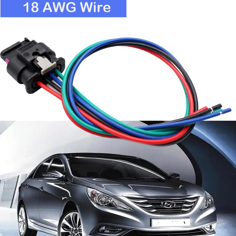 Set of 4 Electrical Ignition Coil Connector Plug Harness Compatible