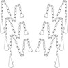 6 Pieces Toilet Handle Chain Stainless Steel Toilet Flapper Lift