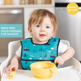 Bumkins Bibs, for Baby Girl or Boy, Infant 3-9 Months, Essential Must Have for Eating, Feeding, Baby Led Weaning, Mess Saving Waterproof Soft Fabric, Starter Bib 2-pk Outdoors and Wildlife