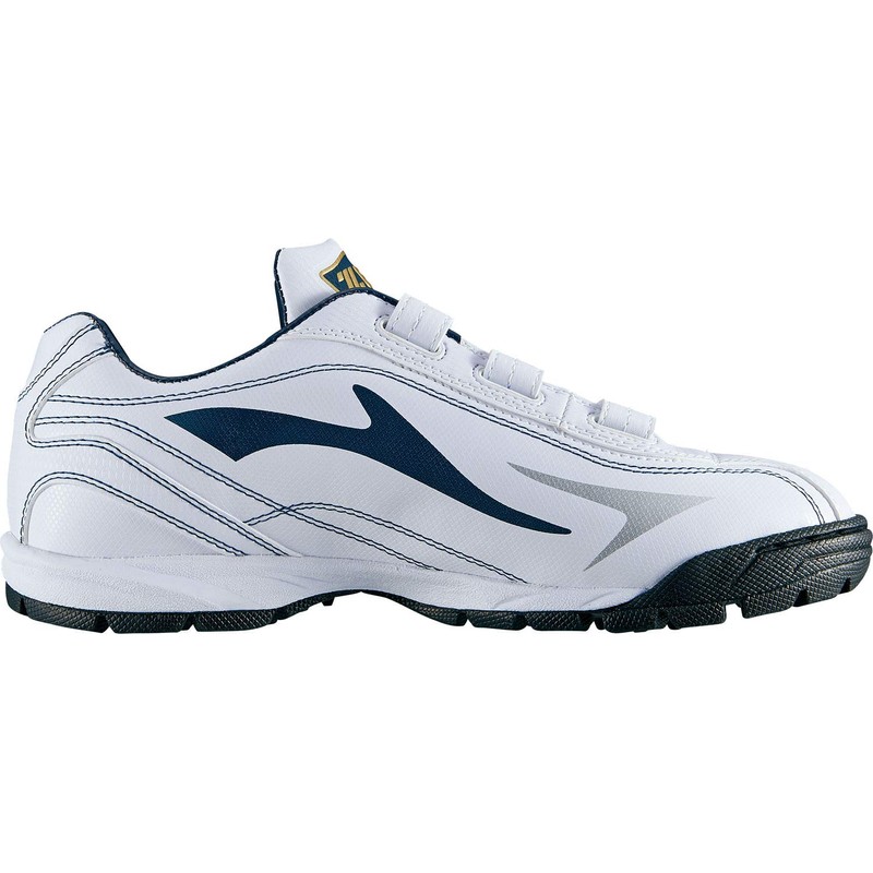 Zett BSR8206 Rafiet DX2 Baseball Training Shoes, White/Navy, US Men's