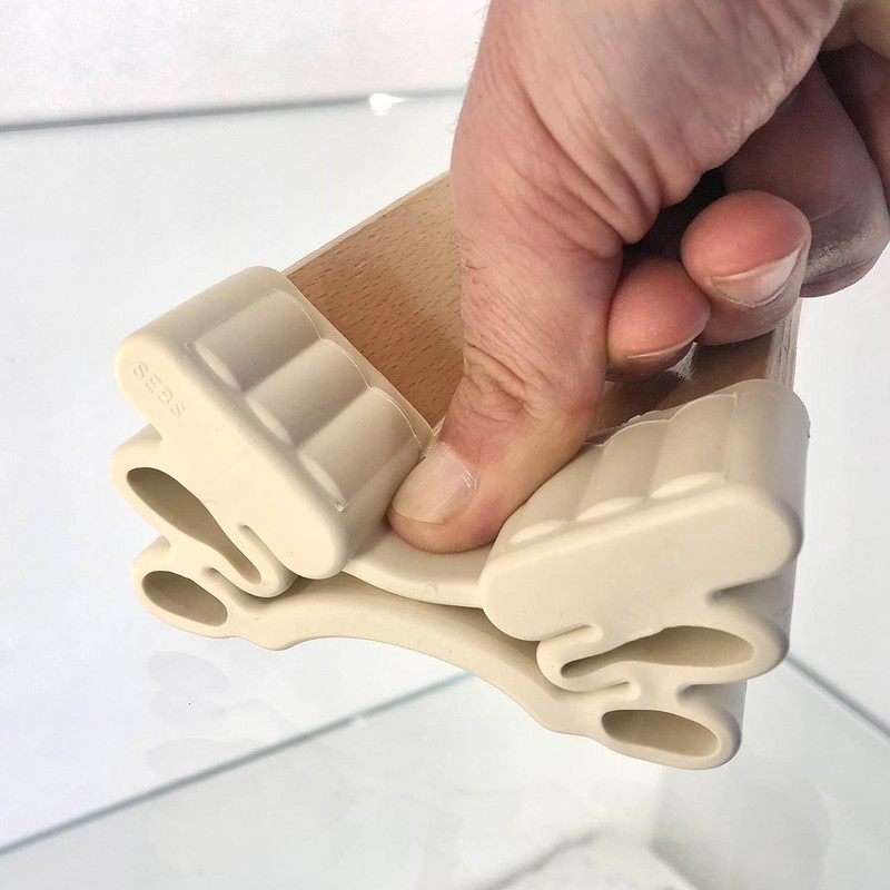Soluko - Kit 4 Supporti ammortizzati porta doghe da 38mm