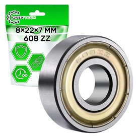 Universal Ball Bearing 608 ZZ 8 x 22 x 7 mm Made of Strong Steel ONIX TECH