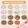 ZWQLZG Pearl Beads Bracelet Making Kit, 1120 Pcs White Beads
