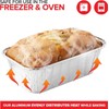 ReadySteadyServe Pack of 50 Aluminium Foil Food Containers with Lids
