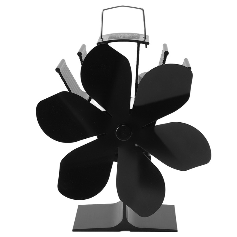 Heat Powered Stove Fan 6 Blade Fast Speed Large Air