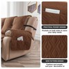 Genina Waterproof Couch Cover for Reclining Couch 3 Seater Non-Slip,