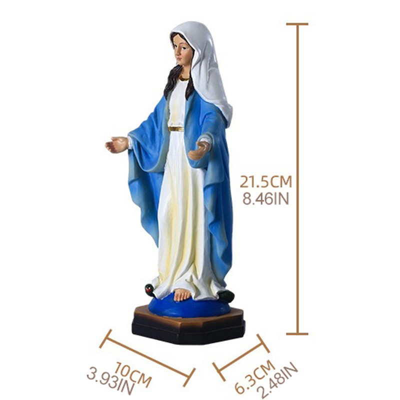 Mary Statue Resin Virgin Mary Religious Ornaments Christian Religious Figurine
