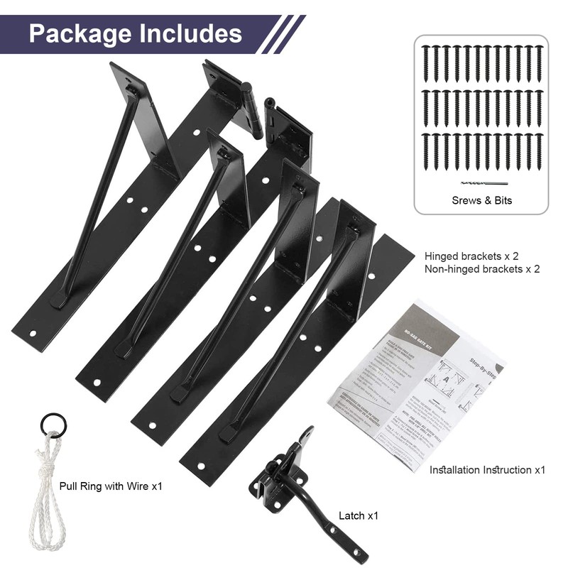 GoldOrcle Anti Sag Gate Kit Heavy Duty No Sag Kit
