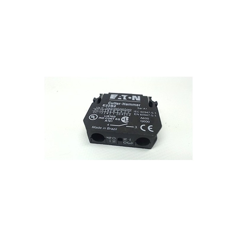 1- Eaton Cutler-Hammer E22B2 Contact Block 6A 110/120V
