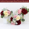 Set of 6 Artificial Bridesmaids Bouquets for Wedding -7 Inch