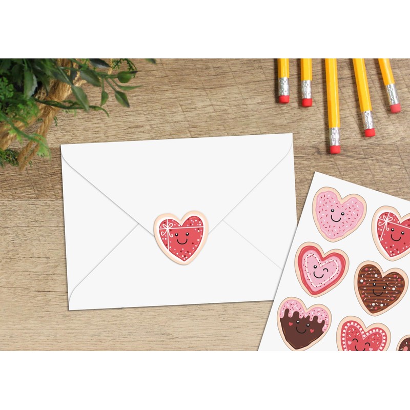 Teacher Created Resources Frosted Heart Cookies Stickers
