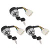 3Set 6 Wire Ignition Switch with Key for 188F/GX390/190F/GX420 Gasoline