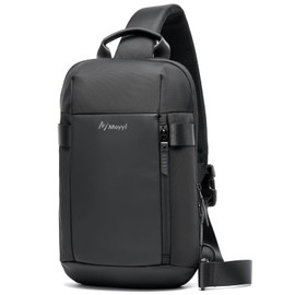 MATE ELAN Sling Bag for Men Women Waterproof Crossbody Backpack Fit 9.7inch EDC Lightweight Daypack Minimalist Chest Shoulder bag for,Daily Use, Work, Travel,Sport