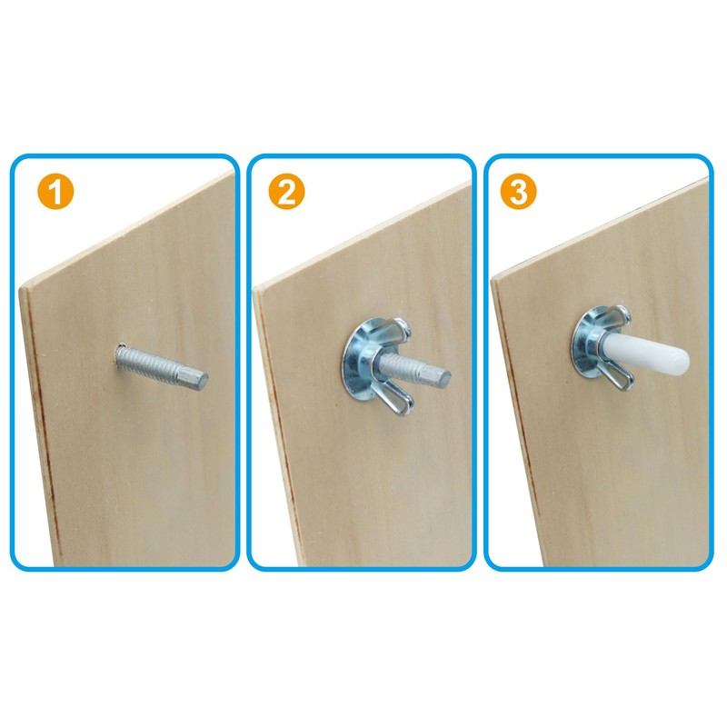 Xadnitu 30 Pack 1/4"-20 x 2-1/4" Hurricane Anchor Kit, Hardware