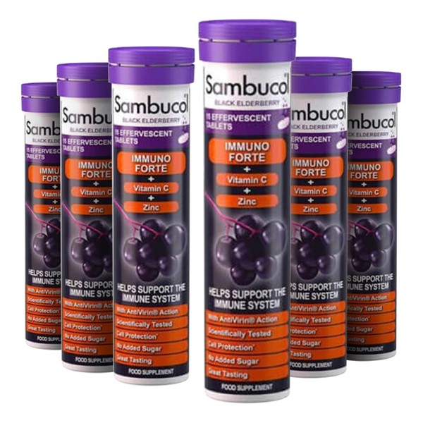 Sambucol Effervescent Immuno Forte Bundle, 15 Tablets | x6 Pack