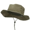 Extra Big Size Brushed Twill Aussie Hats -Khaki 2XL-3XL