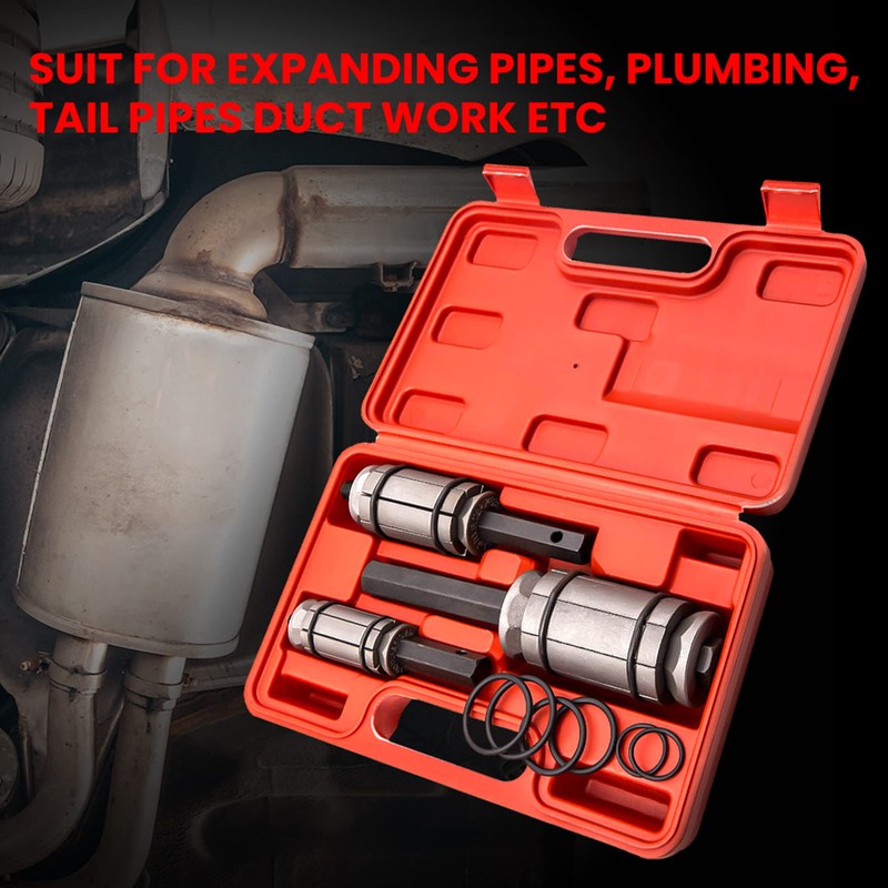 maXpeedingrods 3pcs Tail Exhaust Pipe Expander Muffler Spreader Tool Set