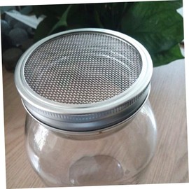 Kisangel 4Pcs Stainless Steel Sprouting Lids for Mason Jars Removable Mesh Sprouting Screen for Canning Jars Versatile Covers for Sprouts Spices and Strainers