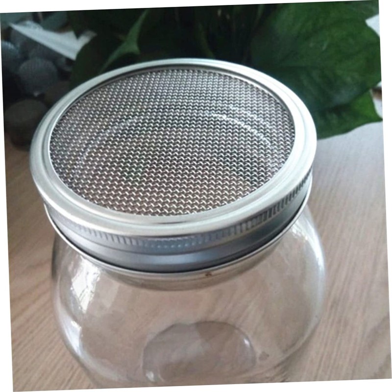 Kisangel 4Pcs Stainless Steel Sprouting Lids for Mason Jars Removable
