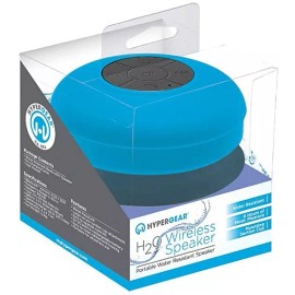 HyperGear H2O Water Resistant Wireless Indoor/Outdoor HD Shower Speaker Blue
