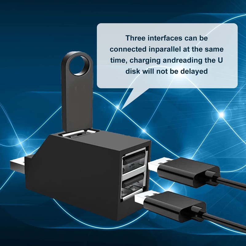 DIFCUL 3 Port USB 3.0 Hub, USB Dock, Data Hub,