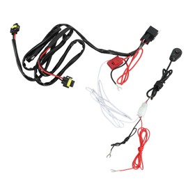 12V LED Work Light Wiring Harness for Light Bar Fog Light 0 to 240W for ATV SUV Jeep Pickup