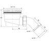 Drain Fitting for Shower Tray 90 mm Diameter with Chrome-Plated