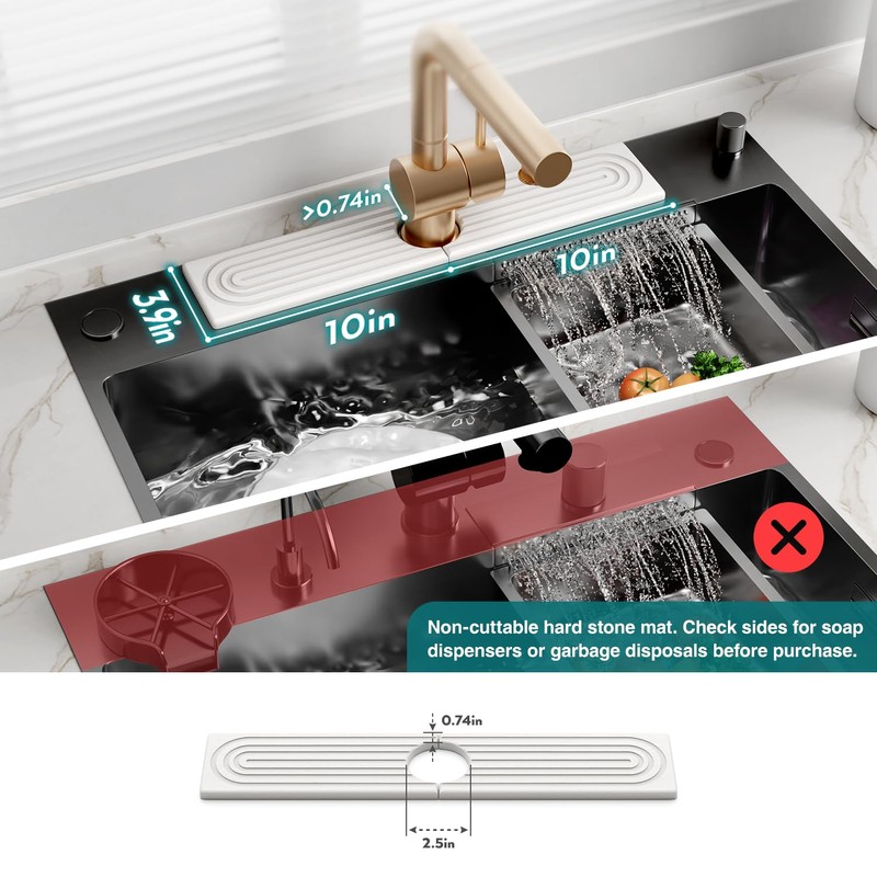 Diatomite Sink Protector for Kitchen Sink - 20 Inch Durable