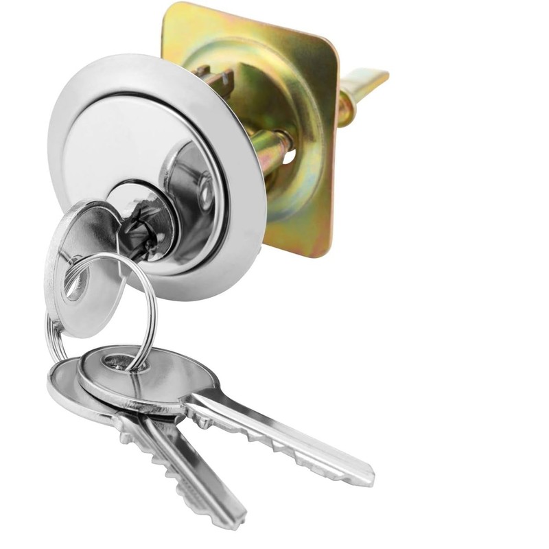 Narrow Deadlocking Night Latch 40mm, Complete with Rim Cylinder and