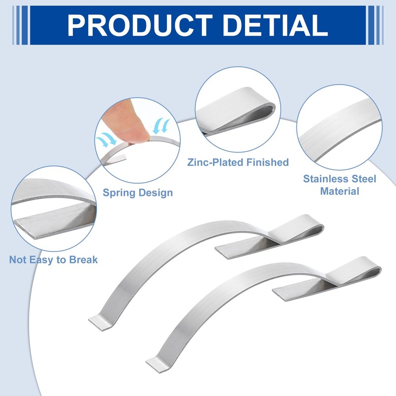 sourcing map 20Pcs Window Screen Tension Spring, Corner Mount Flat