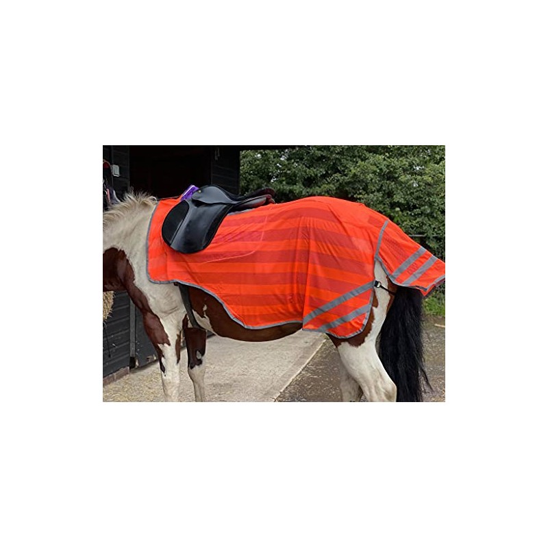 Equipride REFLEX HIND EXERCISE SHEET HI VIZ QUARTER SHEET SADDLE
