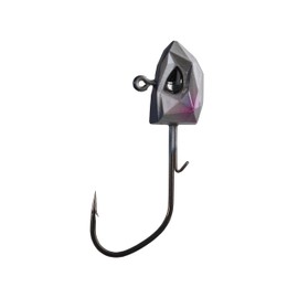BKK Refrax Jig Head | 1X | Swimbait Fishing | 25% Stronger HCS Wire | 3D Holographic Eyes | Forged | Needle Point (Blue, 0.1875, Ounces)