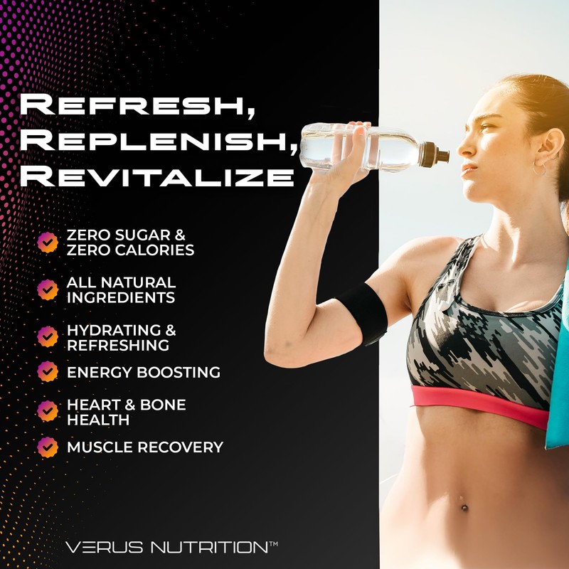 VERUS NUTRITION Electrolytes Hydration Sticks No Sugar - Zero Calorie