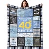 ARRITS 40th Birthday Women Men Cuddly Blanket 40th Birthday Women