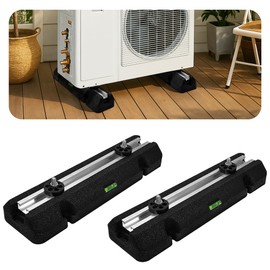 Floor Mounting Base Kit for 9000-36000 BTU Ductless Mini Split Air Conditioner Condenser, Anti Vibration Rubber Pad, Mini Split Base Pad