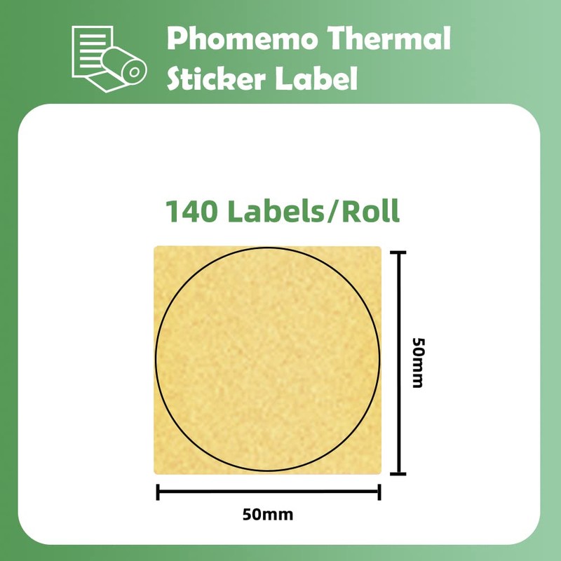 Phomemo M110 M120 M200 M220 M221 Round Circle Label –