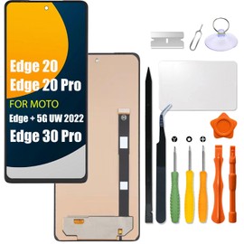 Replacement for Motorola Moto Edge Plus 5G 2022 / Edge+ 5G UW 2022 / XT2201 LCD Screen TFT for Moto Edge 20 / Edge 20 Pro/Edge 30 Pro LCD Display Touch Screen Digitizer Assembly with Repair kit