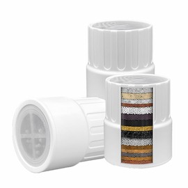 AWO 3 PACK Replacement Shower Head Filter Cartridge Compatible with JOLIE Filtered Showerhead,Multi Stage Shower Filtration Systems for Hard Water Reduces Chlorine,Fluoride and Harmful Substance